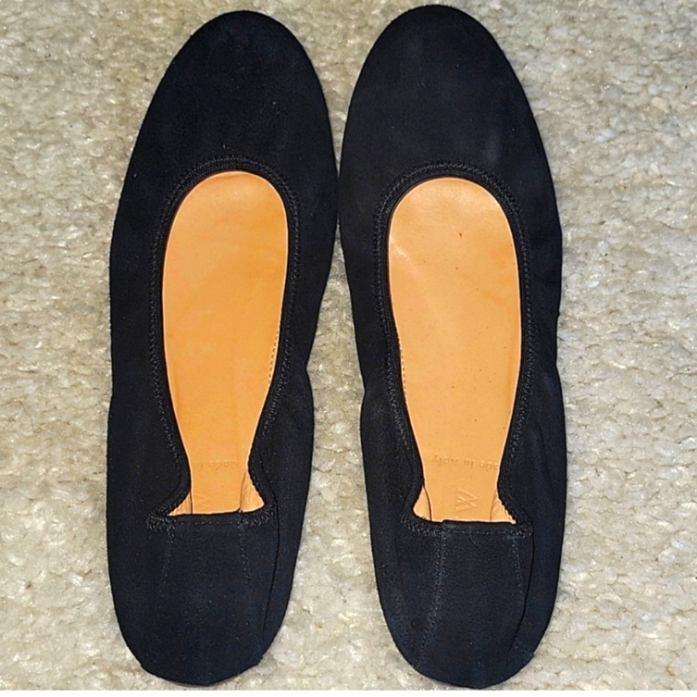 J CREW LEA suede Elastic Strecth Flats Size 7.5
